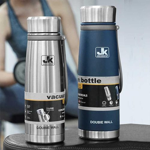 750ml Insulated Vacuum Thermo Bottle Leakproof Stainless Water Flask for Coffee hot and Cold Drink JK