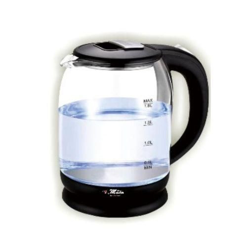 2 Liter Electric Blue Led Glass Kettle Water Boiler Milk Pot- Multicolor Electro Master