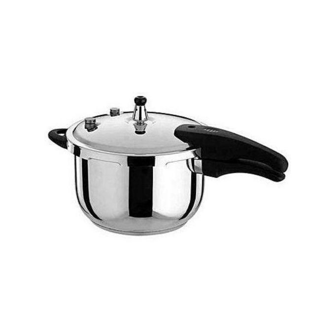 4Litres Stainless Steel Pressure Cooker-Silver Hcx