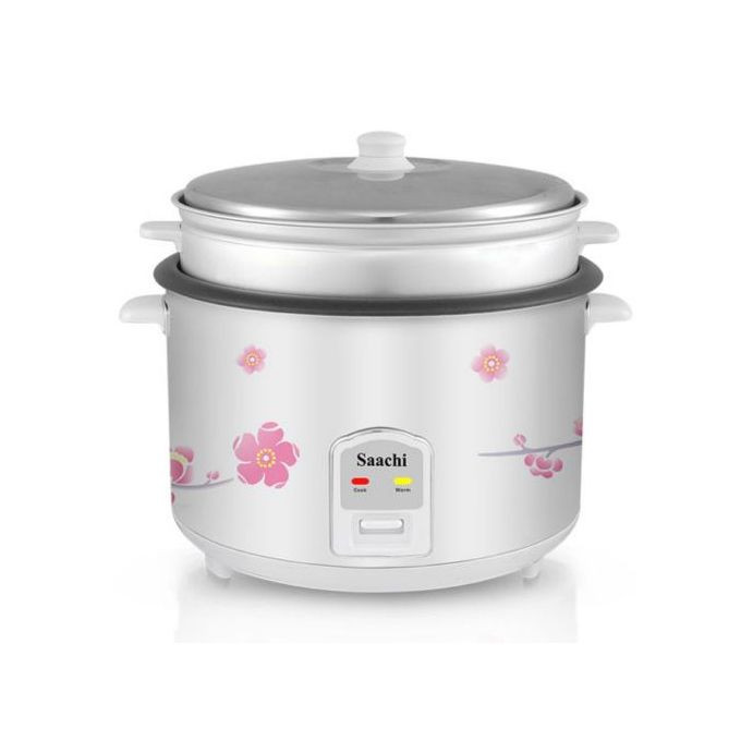 Saachi Rice Cooker, 4.6 litre - White. Saachi