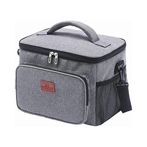 Compact Insulated Lunch Bag For Food Flask Containers - Multi-colour.