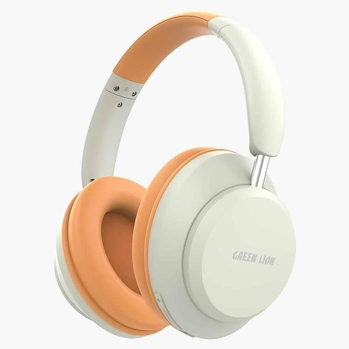 Santiago Wireless Headphone Safe Noise Cancelling Wireless Headphones 15H Battery, 85dB Volume Limit, Foldable Design Powerful Sound, Active Noise Cancellation -Multicolor Green Lion