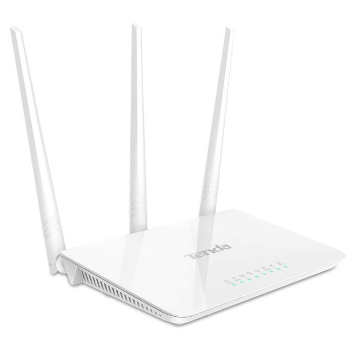 F3 300Mbps Wi-Fi Router, Easy Setup, WPS Button, Parental Control, Bandwidth Control, Wi-Fi Schedule, with 3 * 5dBi High Power External Antennas (for Streaming Music, Uploading Photos, Video Chatting, Hd Video Streaming- White, N300 F3 tenda