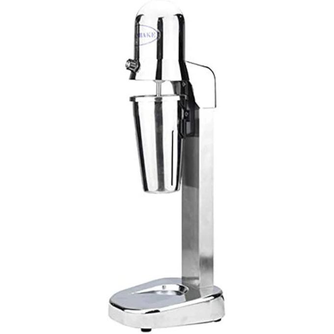 Commercial Milkshake Maker Stainless Steel Drink Mixer Milkshake Machine Tea Shop Special Mixer Milk Foam Tea Snowstorm Machine (Single Spindle with 2 cups)- Silver