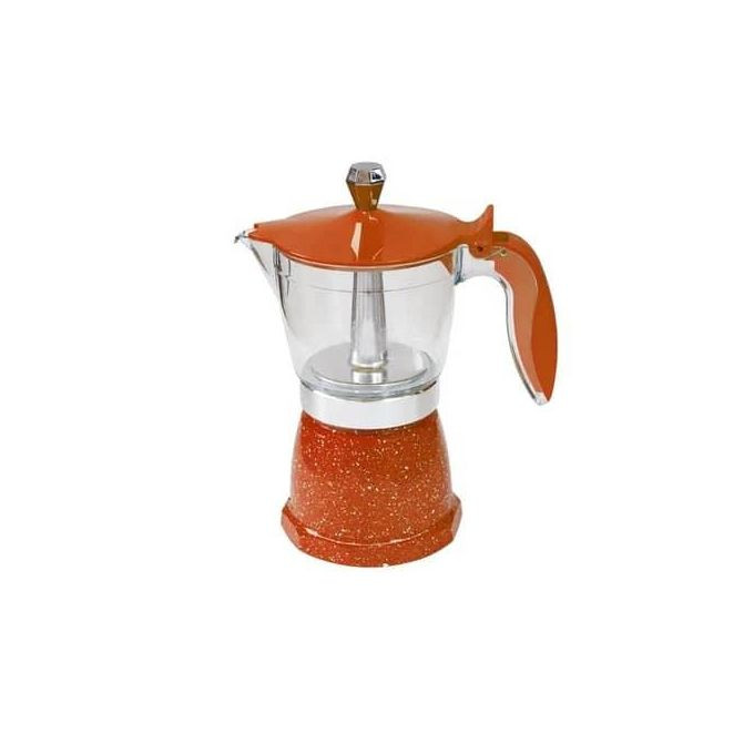 6 Cup Marble Stainless Steel Caffettiera 3 Tazze Espresso Stove Top Italian Style Espresso Coffee Maker Moka Pot- Multicolor