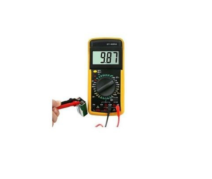 AC/DC Voltmeter Ammeter Voltage Multi Tester - Black, Yellow