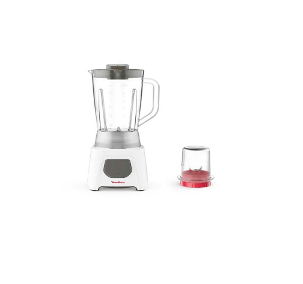 Moulinex blender 450W 2Jars 1.5L Blender Jug,Grinder and Ice Crushing - LM2B2127