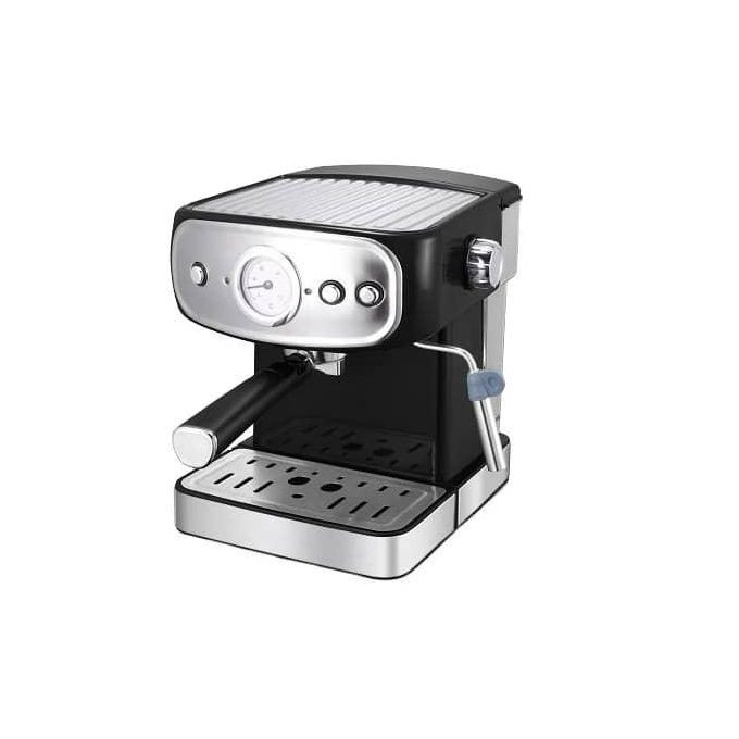 Espresso And Cappuccino Machine 850W Adjustable Pressure Vaporizer Ground Coffee Or Waffles Strong Performance Tank 1.5L 15Bar Automatic Shutdown Visible Temperature Cafe Machine- Multiicolor UNIQUE