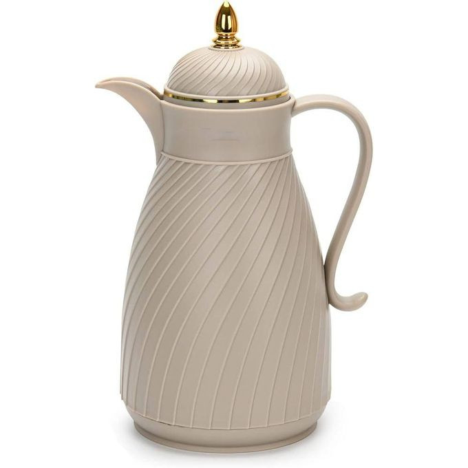 1.3 Litre Vacuum Flask Insulated Jug, Classic Thermal Arabic Style Coffee Pot Carafe for Keeping Hot/Ice-Cold Beverages, Stylish Water Thermos Ideal For Hot Choco, Tea, Coffee Pitcher Dispenser