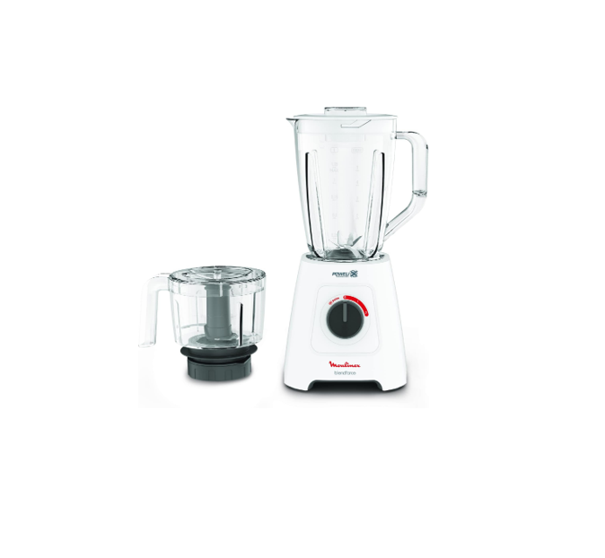 Moulinex blender 700W 1.75l Glass Jar 2 Attachments - LM438127