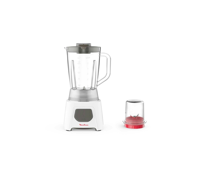 Moulinex blender 600 W 2L Plastic Jug 2 Attachments - LM423127