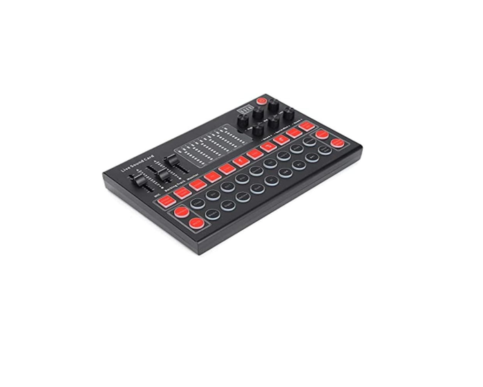 M9 Audio Interface Bluetooth Sound Card Voice Mixer External USB Sound Card Live Stream for Gaming for Singing for Live Broadcast For Recording table Signal Live Sound Card Equipment Kit, Compatible with Live Broadcast, Amazin - Multicolor
