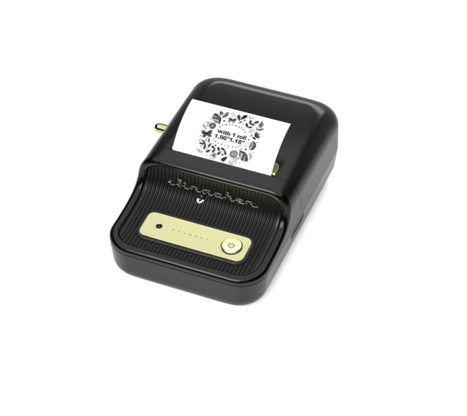 B21 2 Inch Thermal Label Maker with 1 Roll Free Tape Auto Identification for Home Office Organization Commercial Use Business Price Gun Label Printer Shipping Label Tag Writer- Multicolor