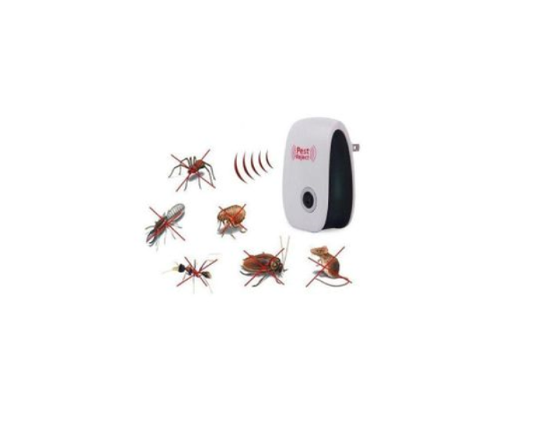 Electronic Ultrasonic Pest Reject Insect Mosquito Mouse Repeller Killer- White.