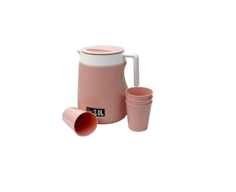 2Litre Ice Bucket Barrel Plastic Thermal Insulation Outdoor Cooler Box Portable Travel Car Multi-use Ice Cube Bucket For Cold Drink Champagne Beer Cocktail Soda With Lid