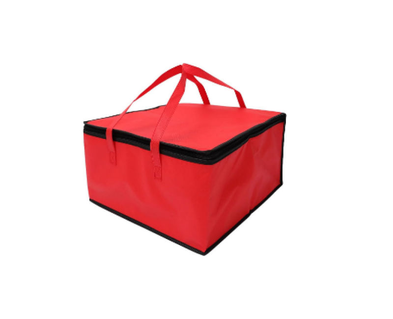 Insulated Thermal Cooler Bag Cool Lunch Foods Drink Boxes Drink Storage Big Square Chil 40 * 40 * 24CM Pizza Delivery Bags Zip Picnic Tin Foil Food Bags- Multicolor