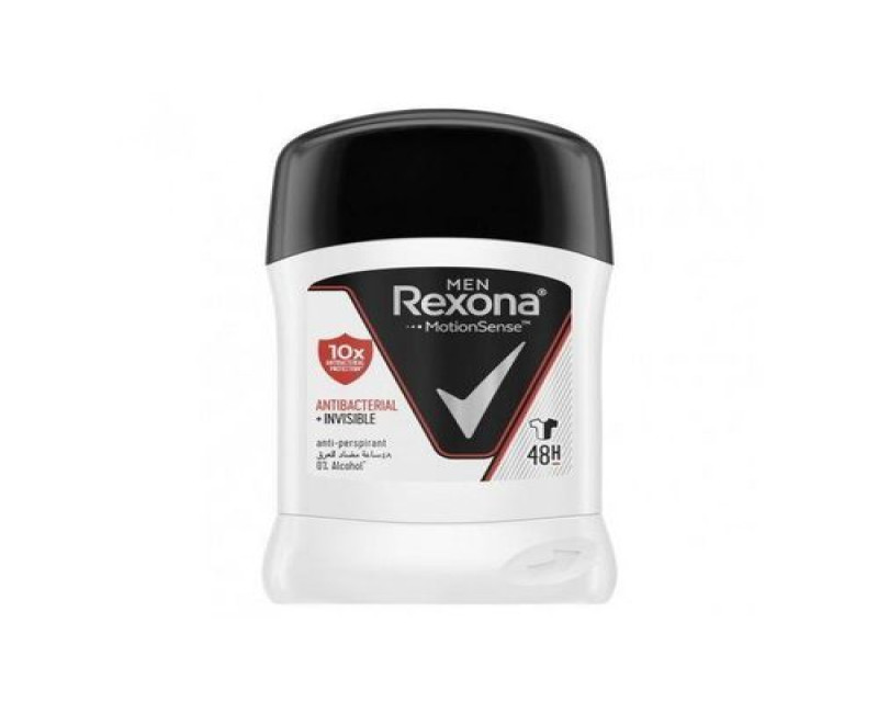Rexona Antibacterial and invisible For Men Deodrant stick, 40g
