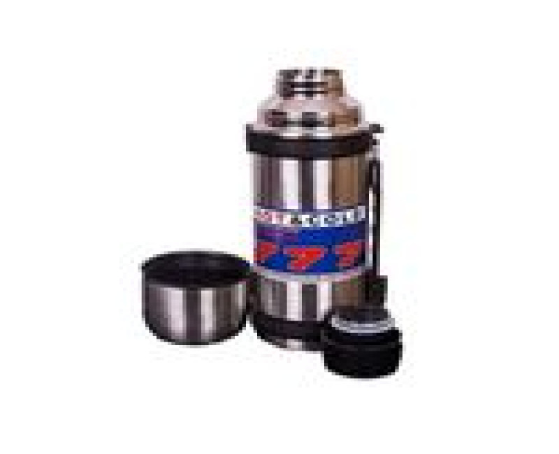 1.1L Double Wall Portable Hot And Cold Tea Thermos Flask, Silver