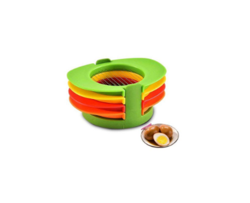 4 In1 Egg Slicer Cutter For Hard Boiled Eggs-Multi-colour.