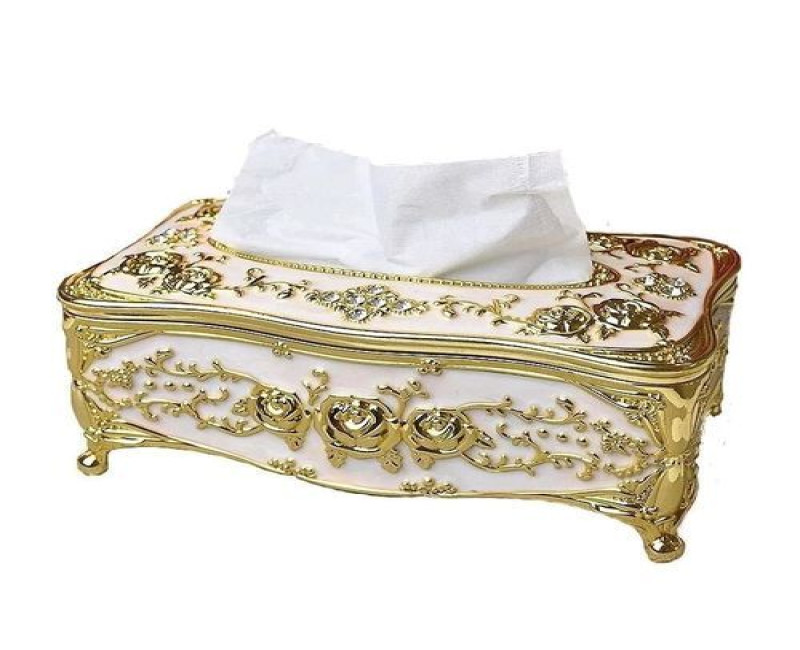 Tissue Box Napkin Holder Paper Case Cover For Table Decor, Cream.