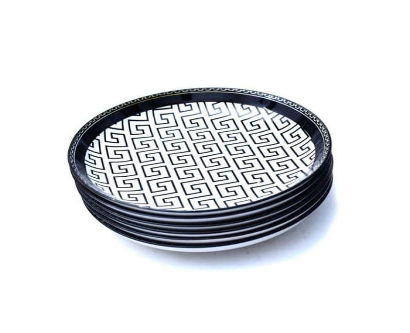 6 pieces Of Food Deep Multi Design Dinner Plates - Multicolor.