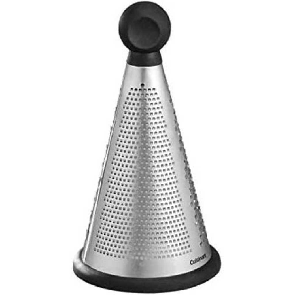 Round Sided Stainless Steel Vegetable Grater Slicer-Silver.