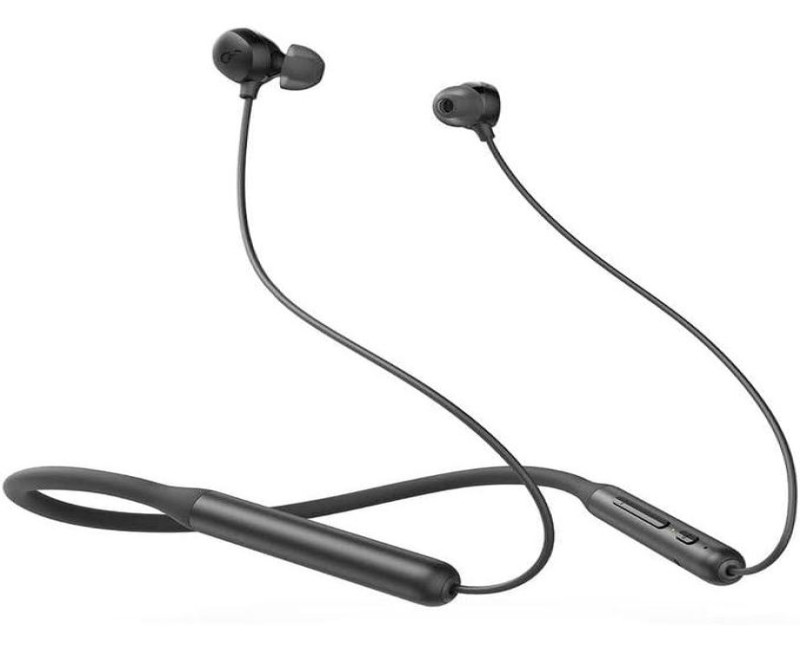 Soundcore Life U2 Bluetooth Neckband Headphones with 24 H Playtime, 10 mm Drivers, Crystal-Clear Calls with CVC 8.0, USB-C Fast Charging, Foldable & Lightweight Build, IPX7 Waterproof Anker