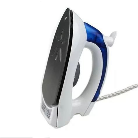 Mini Foldable Travel Steam Flat Iron Box - White,Blue.