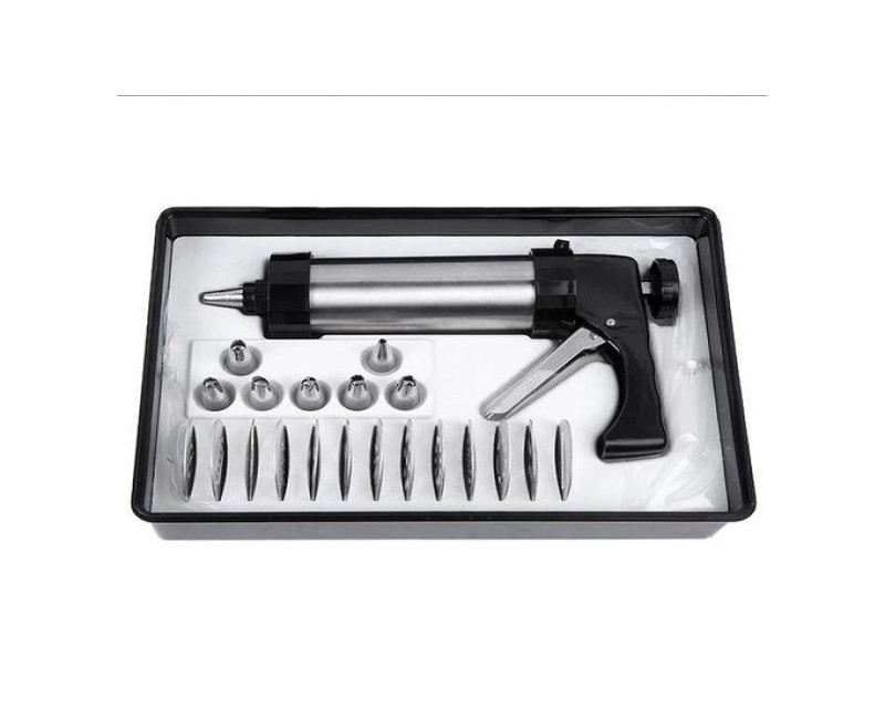 Cookie Press And Icing Set- Silver
