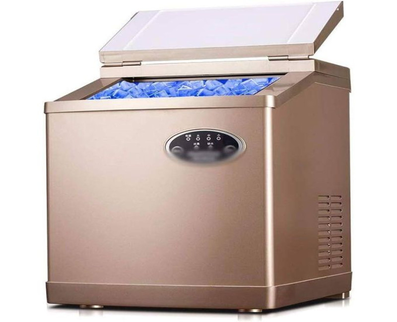 Ice Maker Machine Commercial Big, Portable Ice Cube Maker Countertop, Self-Cleaning Easy to Use Ideal for Coffee Shop Home Kitchen Office Restaurant Bar