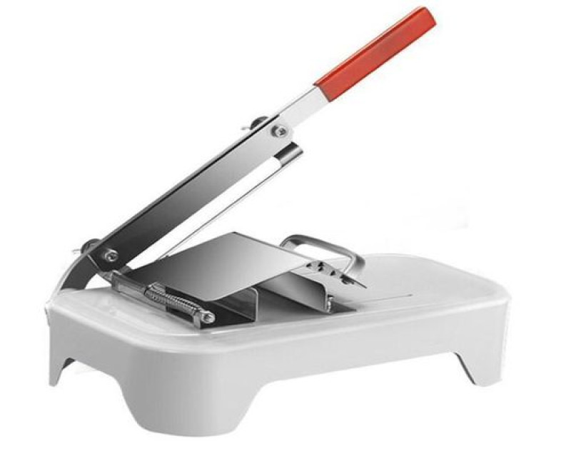 French Fry Commercial Grade Potato Shredder Chip Slicer Manual Cutting Machine Adjustable Great for Fruit & Vegetables Multi-Function Wavy Chopper Blade Frozen Meat Slicer Bone Cutter Manual Ribs Chopper For Fish Chicken Home Cooking