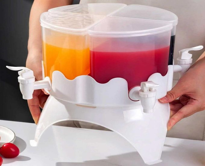 Drink Dispenser with Spigot and Lid 360° Rotatable Juice Jug Dispenser