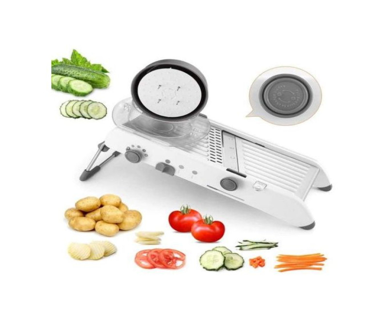 Smart Multi-functional Mandoline Slicer Vegetable Cutter- White