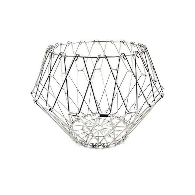 Fruit 7in1 Adjustable Fruit Basket Multipurpose Storage Organizer, Silver