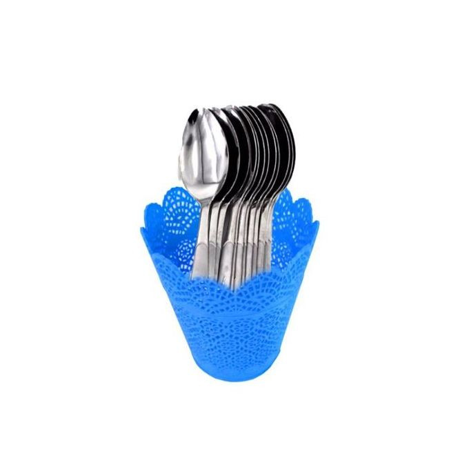 Netted Plastic Spoon And Fork Holder