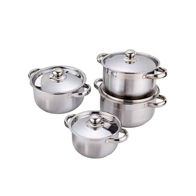Tornado 4pc Stainless Steel Saucepans - Silver