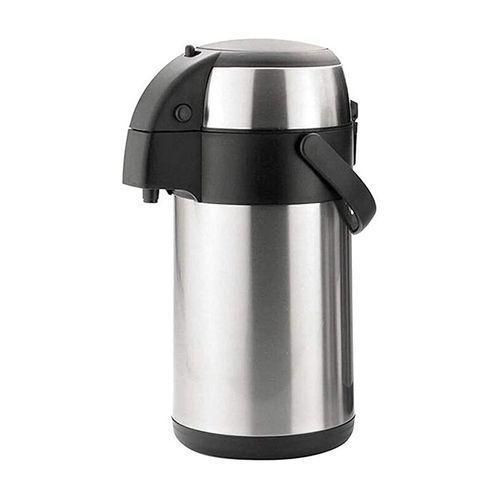 Airport Thermal Flask For Keeping Hot Drinks Hot For Long Hours-Silver/Black