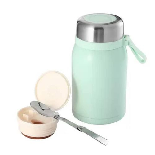 700Ml Mini Stainless Steel Food Flask With Double Walls For Insulation Keeps Food Hot Suitable For Small Quantities Of Food - Multicolor
