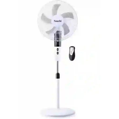 16 Inch Electric Stand Fan With Remote Control-White