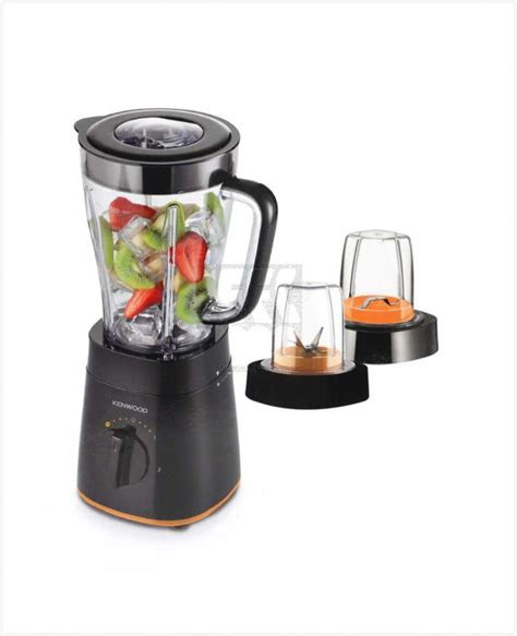 KENWOOD BLENDER 500W 2L Plastic Jug+Grinder+Multimill Attachment+ ice crushing(black) BLP15.360BK