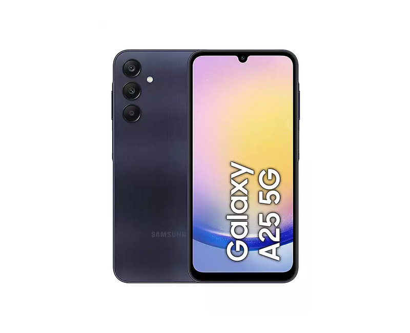 Samsung Galaxy A25 5G, 6.5" Super AMOLED Display, 8GB RAM, 128GB ROM, 5G, 50MP Triple Rear Camera, 13MP Front Camera, Dual SIM – Blue Black