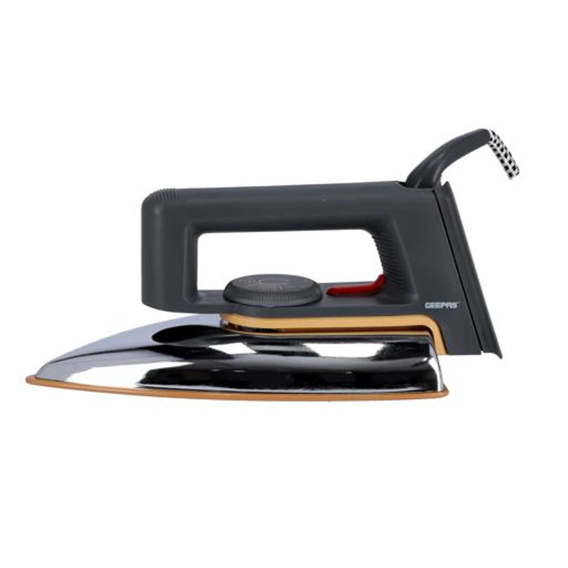 1200W Dry Iron For Perfectly Crisp Ironed Clothes-Silver 1044939 - Geepas