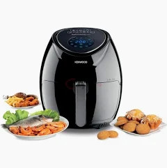 KENWOOD AIR FRYER 3.8L XL CAPACITY - Black 5in1 Fry Grill Broil Roast Bake C Toast 1500W HFP30.000BK