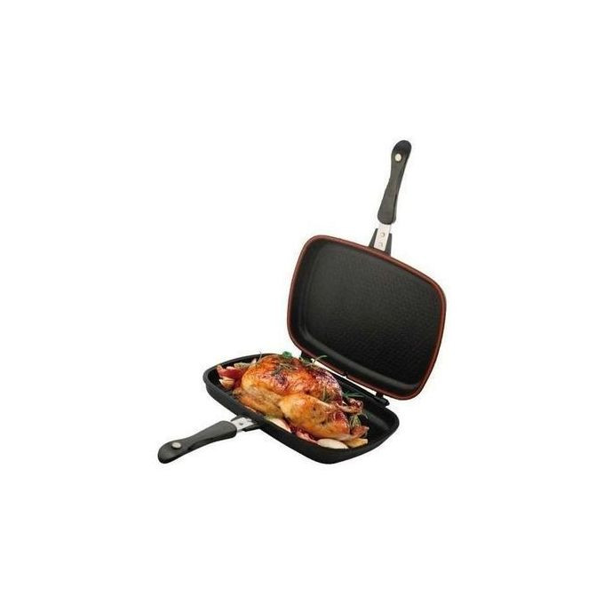 Dessini 32cm Double Grill Pan Non Stick - Black