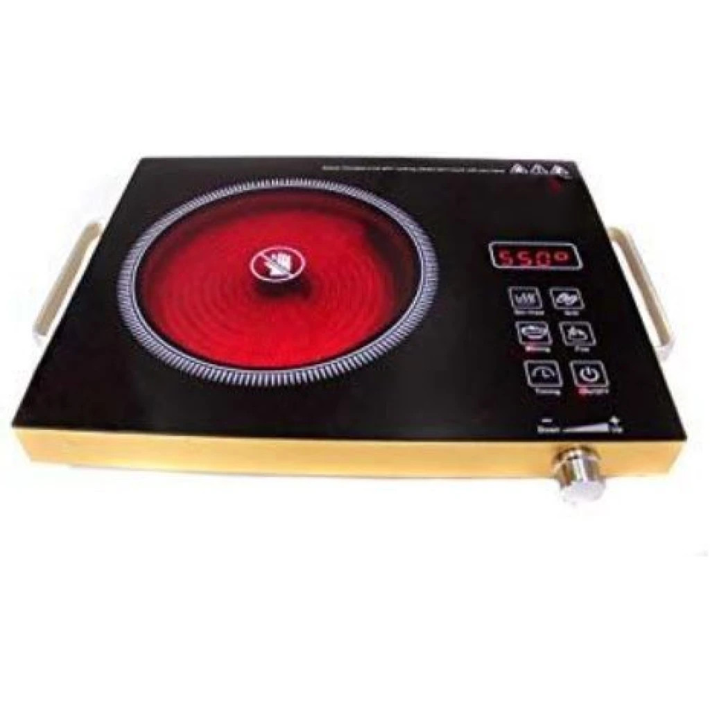 Induction Cooker Automatic Digital Infrared Cooker Stove Hot Plate Portable Single Burner - Black 1052991 - Hoffmans