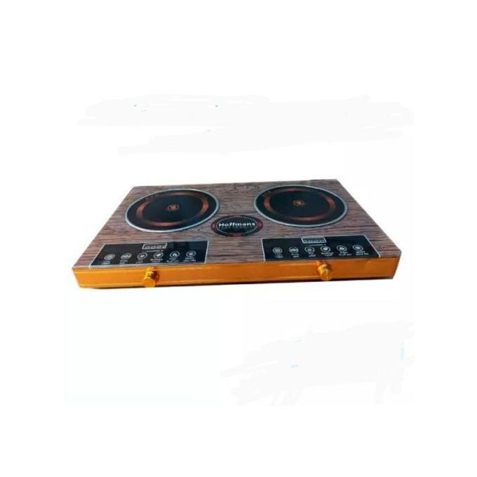 Induction Cooker 2 Burner Infrared Cooker Hot Plate Stove - Black