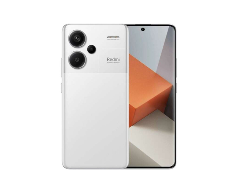 Xiaomi Redmi Note 13 Pro+ 5G, 6.67" AMOLED 120Hz, 12GB RAM, 512GB ROM, 200MP Camera, IP68 Water Resistant, 5000mAh, 120W Fast Charging – White