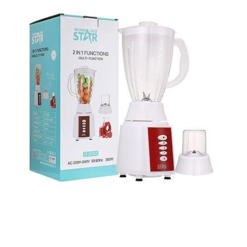 2 In1 Press Control Switch Fruit Juicer Smoothie Chopper Blender Mincer - Multicolor