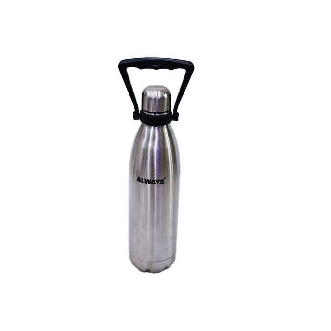 Vacuum Bottle Hot or Cold, 1 Litre - Silver 1003747 - Always