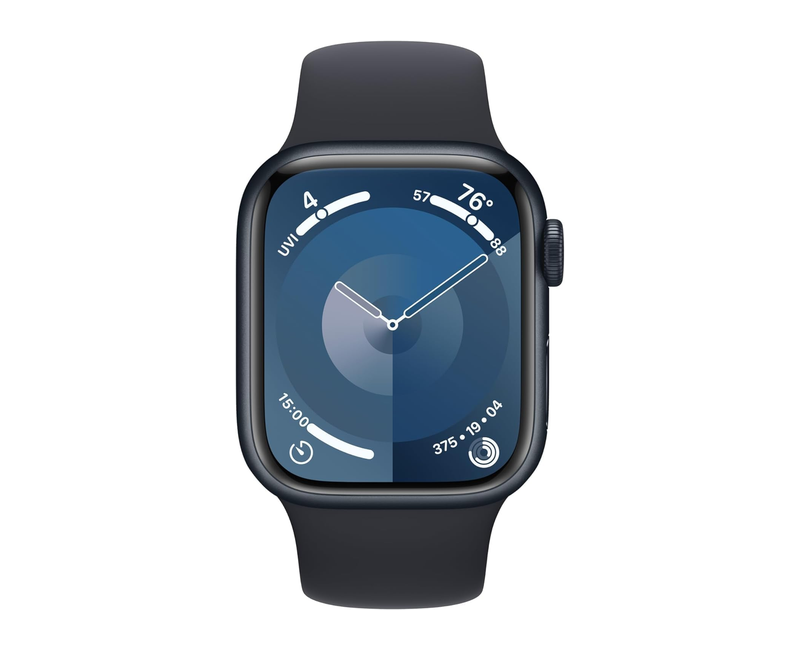 Apple Watch Series 9 45mm GPS Midnight Aluminum Case w/ Midnight Sport Band - Retina Display